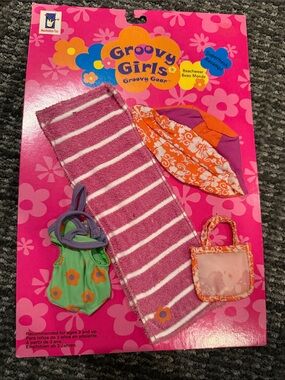 Groovy Girls Beachwear Set with Striped Towel